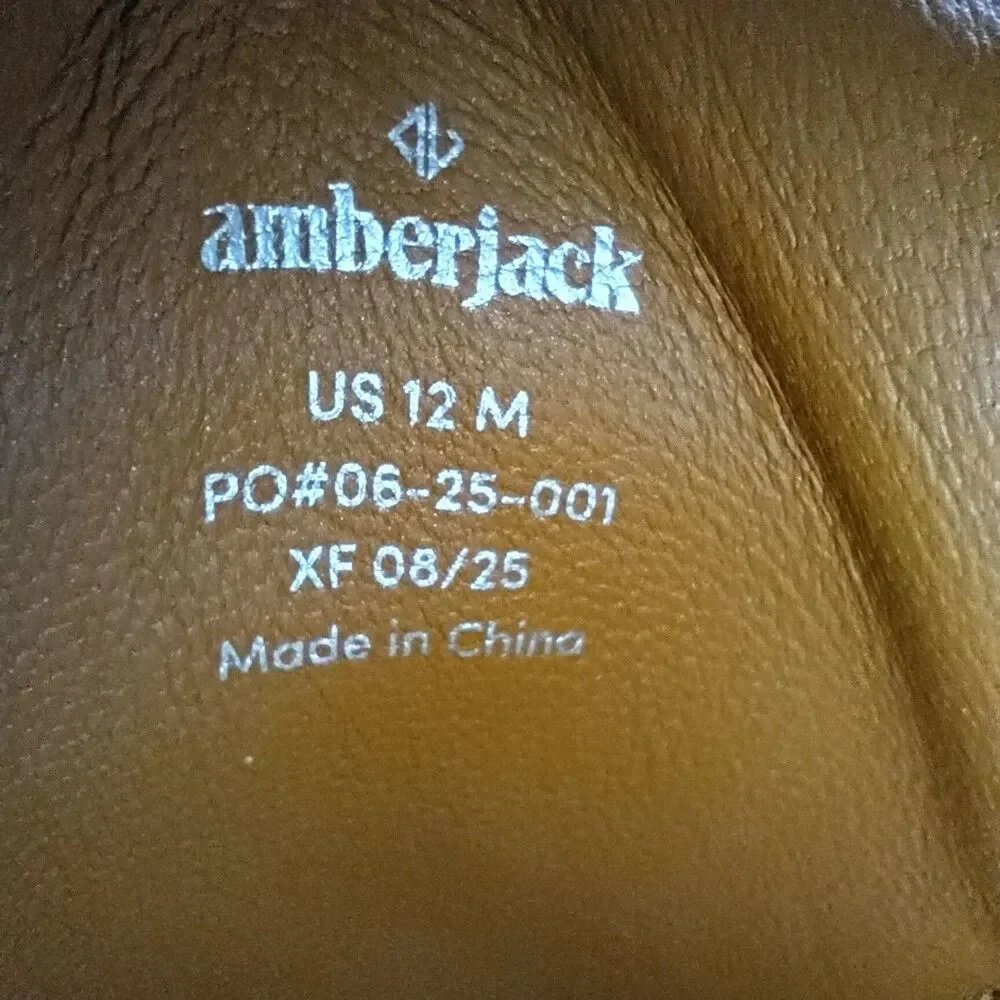 Amberjack The Low Top Mens 12 Honey Brown Leather Sneakers